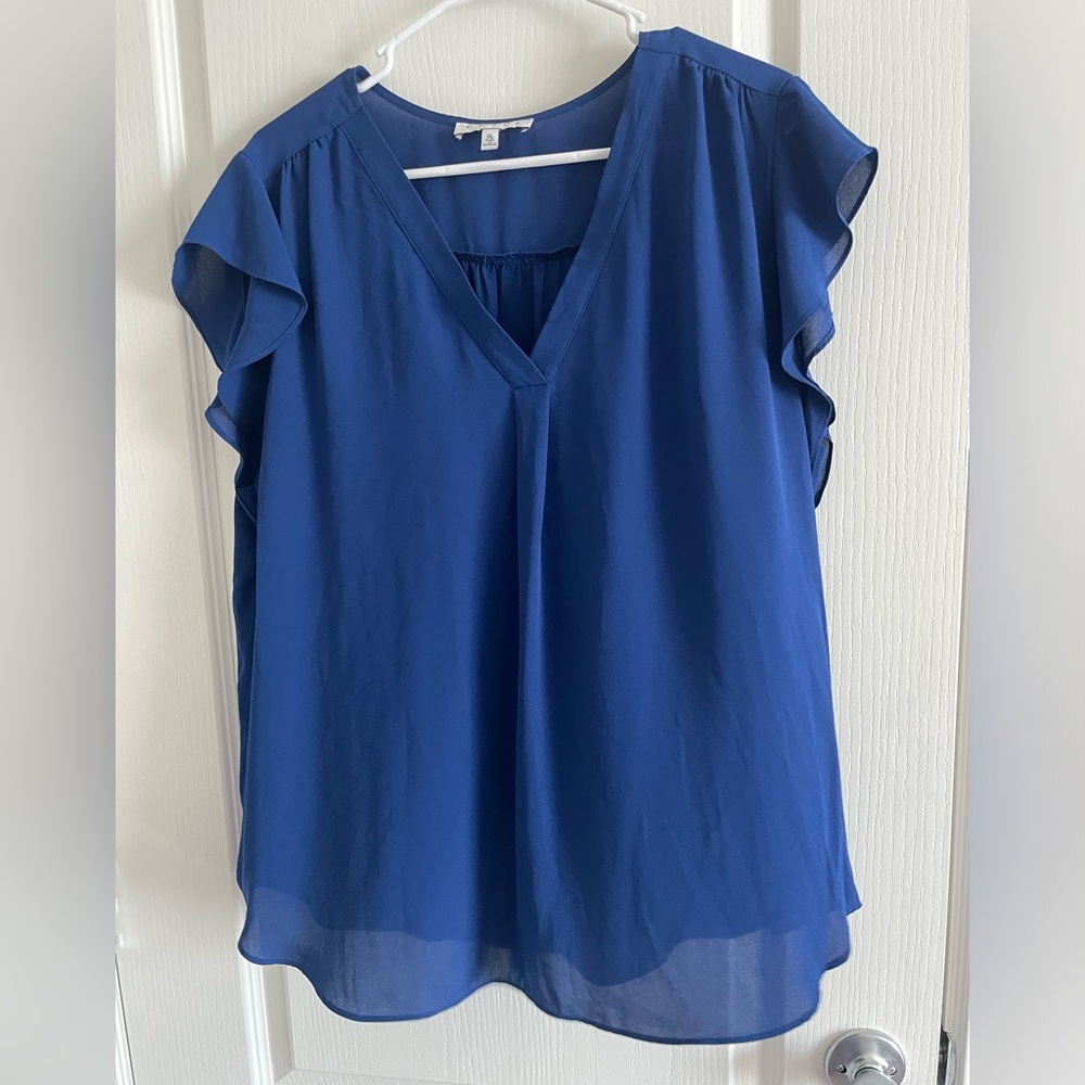 Chaus used short sleeve rayon top size XL
